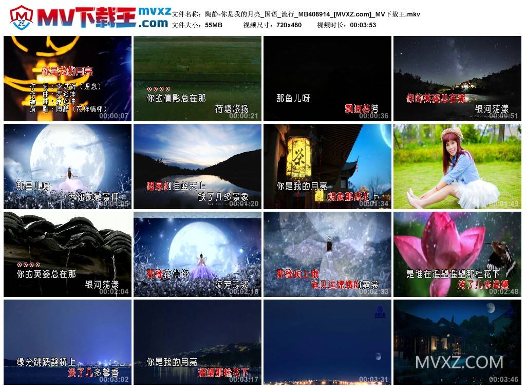 陶静-你是我的月亮_国语_流行_MB408914